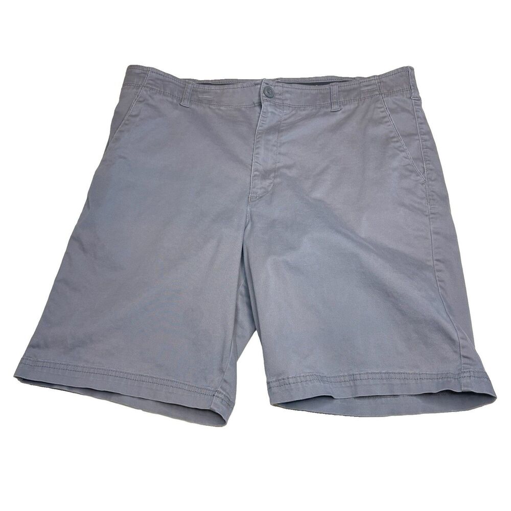 Lee X-treme Comfort Men's Gray Cargo Shorts Stretch Pockets Cott/Spandex Size 38